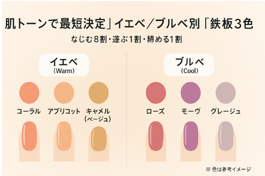 イエベ/ブルベ別鉄板3色